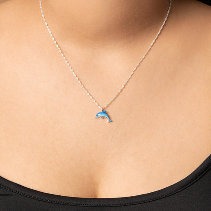 COLLAR DELFIN AZUL