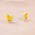 ARETES MARIPOSAS AMARILLAS