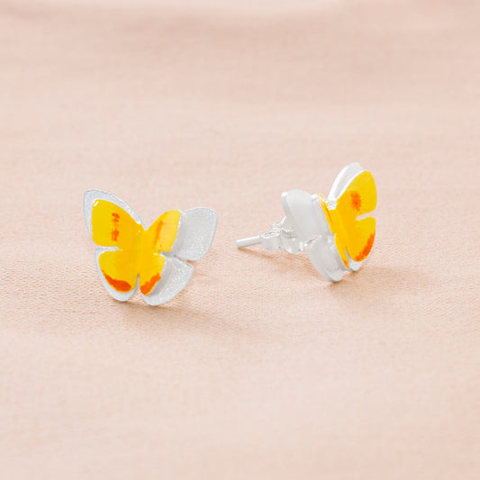 ARETES MARIPOSAS AMARILLAS