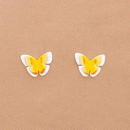 ARETES MARIPOSAS AMARILLAS