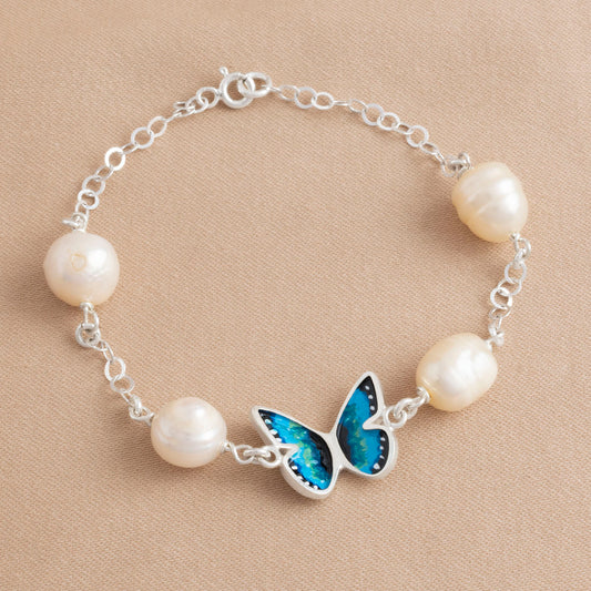 PULSERA MARIPOSA MORPHO GRANDE
