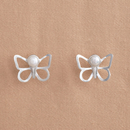 MARIPOSA SILUETA CON PERLA