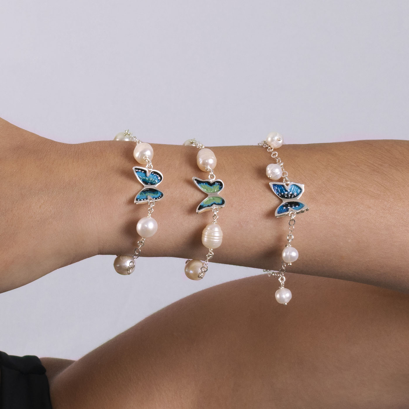 PULSERA MARIPOSA MORPHO GRANDE