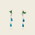 ARETES COLIBRI COLA DE RAQUETA
