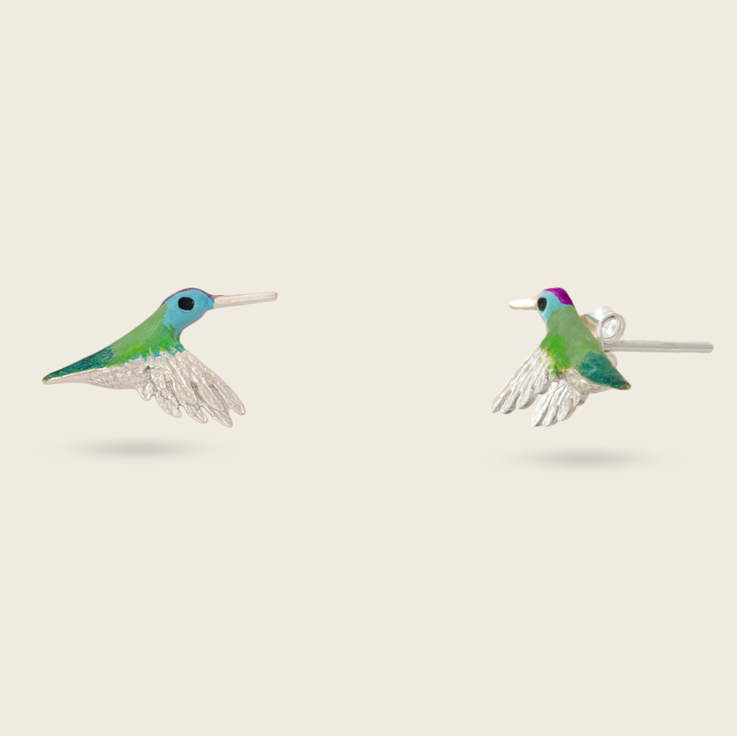 ARETES COLIBRI ESMERALDA