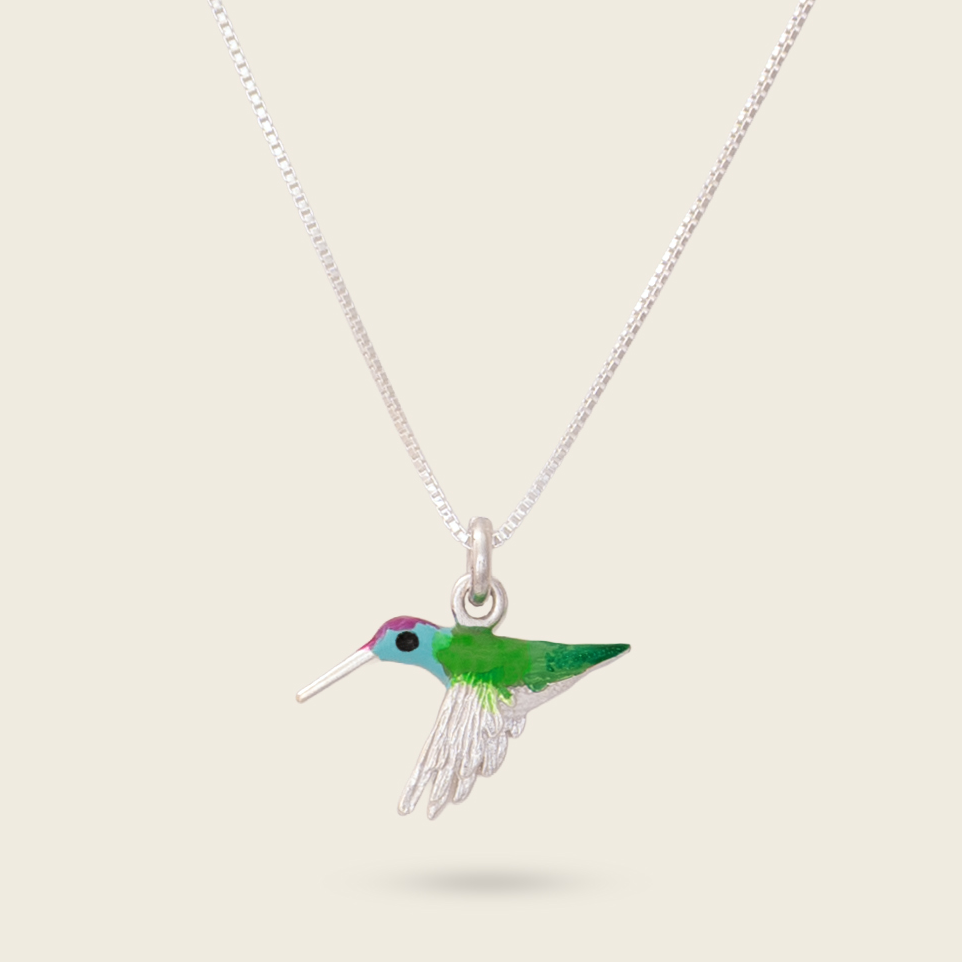 COLLAR COLIBRI ESMERALDA