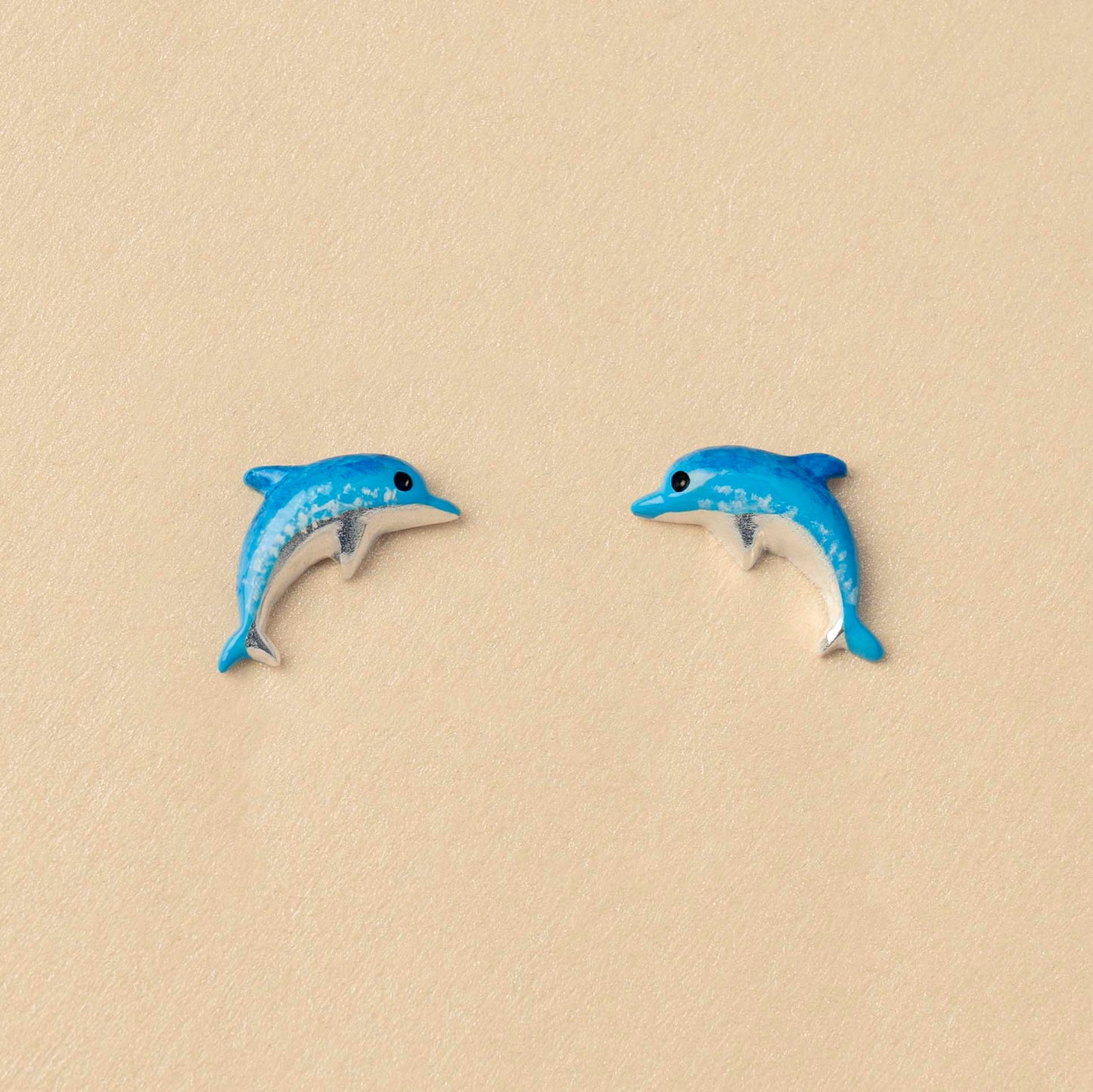ARETES DELFIN AZUL