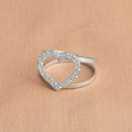 ANILLO CORAZON ENGASTE
