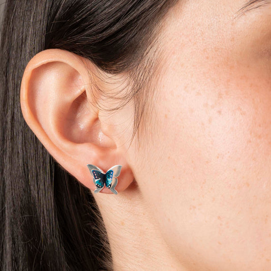 ARETES MARIPOSA LUMINARIA PEQUEÑO