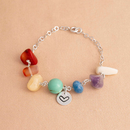PULSERA CHAKRAS PIEDRA NATURAL