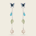 ARETES LARGOS MARIPOSA LUMINARIA
