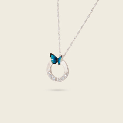 COLLAR HERRADURA DE MARIPOSA MORPHO