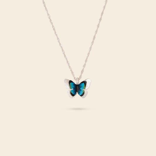 COLLAR MARIPOSA MORPHO