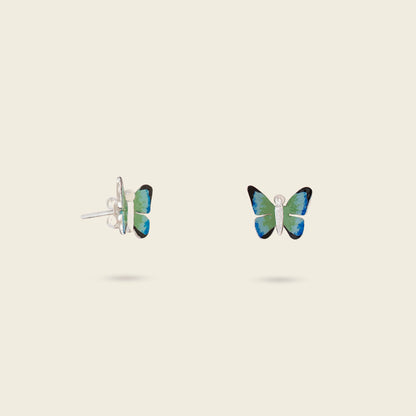 ARETES MARIPOSA IRIS DEL BOSQUE