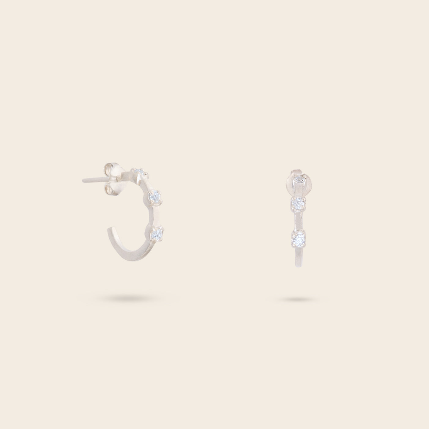 EMERALD HOOP EARRINGS
