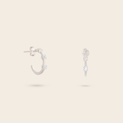 EMERALD HOOP EARRINGS