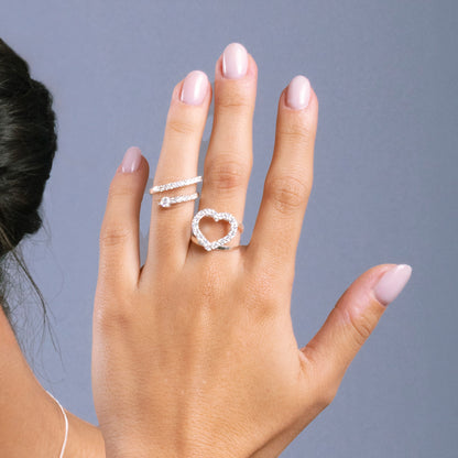 Anillo Corazón Engaste