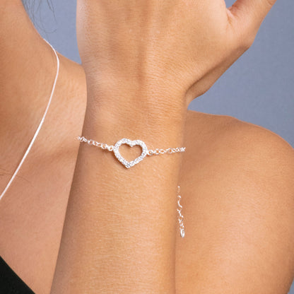 Pulsera Corazón Engaste