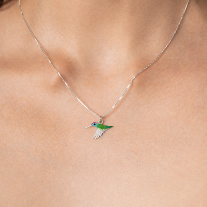 COLLAR COLIBRI ESMERALDA