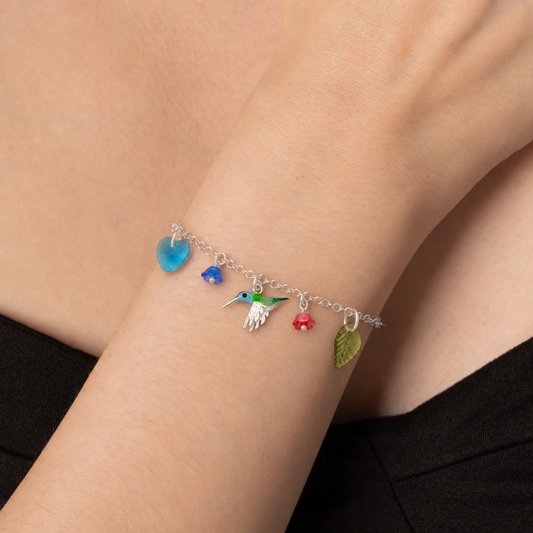 PULSERA COLIBRI ESMERALDA