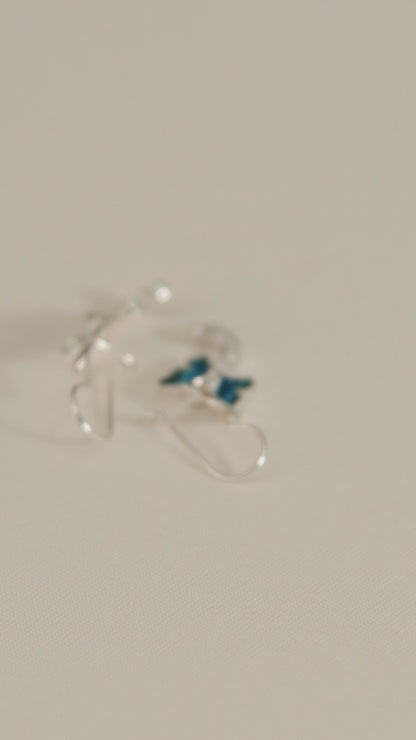 ARETES MARIPOSA MORPHO LUMINA
