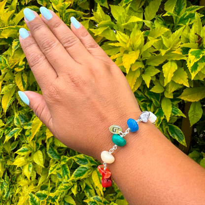PULSERA CHAKRAS PIEDRA NATURAL